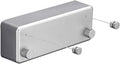 BESy Retractable Clothesline ABS case+Aluminum Dryer with Adjustable Stainless Steel Double Rope String Hotel Style Heavy Duty,Wall Mounted Method, 13.8 Feets,Silver