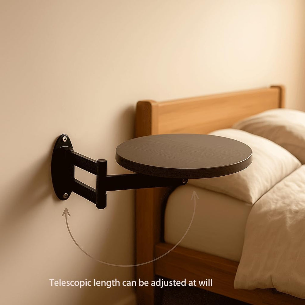 Wall Mounted Folding Table, Perfect for Bedside/Sofa Side/Desk | Floating Des...