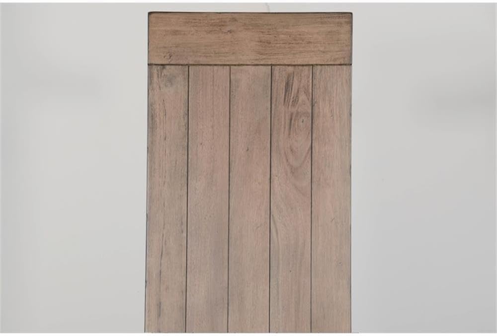 Pemberly Row Dining Set Wood, Rectangular in Off White (36" H x 75"...