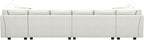Belffin Oversized U Shaped Modular Sectional Couch for Living Room 10 Seater Modular Sofa Set with Storage Ottoman Large Sectional Couch with Cup Holder White