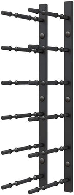 Ultra Wine Racks Wall Mounted Label-Out Wine Racks (2 Feet 2 Deep, Matte Black, 12 Wine Bottles) - Modern Metal Wine Storage, for Home Bar, Kitchen, Dining Rooms, & Wine Cellars