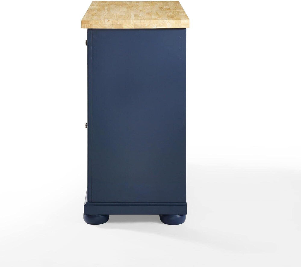 HomeStock Renaissance Rhapsody Kitchen Island with Durable Top and Optional C...