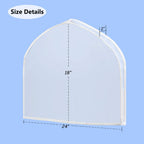 KEEGH Extra Wide Garment Shoulder Covers Bag (Set of 12) Breathable Hanging Closet Suit Organizer Keep Clothes Shoulder Clean, 2" Gusset Hold More Coats, Jackets, Dress | 2 in Gusset Hold More Suit, Coats, Jackets, Dress, Breathable Garment Covers Dust
