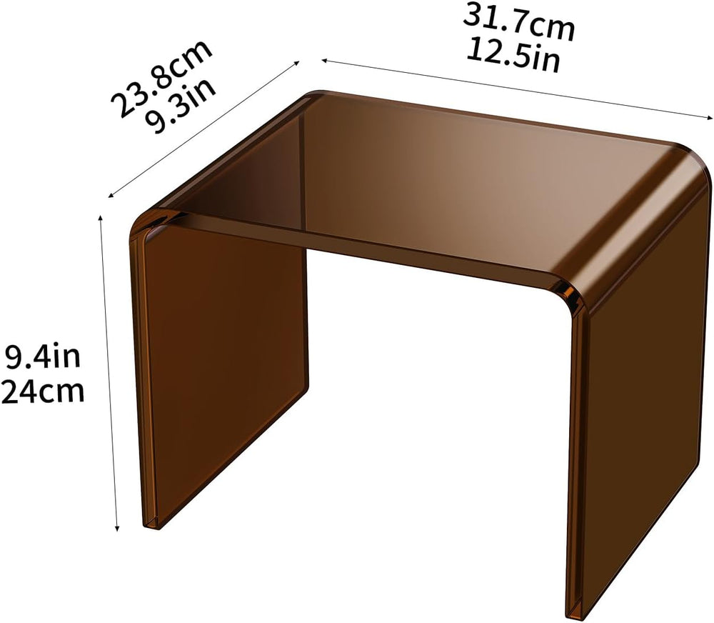 Acrylic Step Stool Small Clear Acrylic Foot Stool for Bathroom Bedroom Kitche...