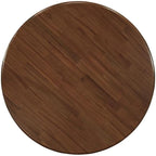 East West Furniture ANDA5-AWA-26 5 Piece Kitchen Table Set Includes a Round Dining Table with Pedestal and 4 Polyester Fabric Upholstered Parson Chairs, 36x36 Inch, Antique Walnut