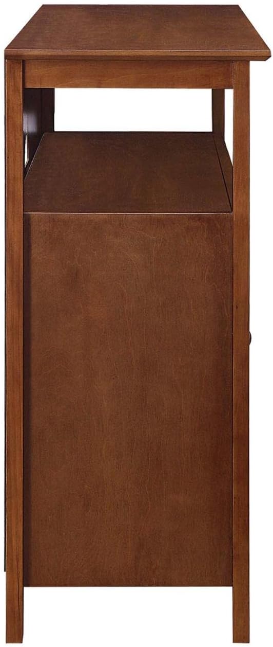 Convenience Concepts Big Sur Deluxe TV Stand with Storage Cabinets and Shelf ...