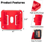 Tool Holder and Battery Holder for Milwaukee M18 18V, 10 Pack power hanger Wall Mount Organizer Storage Shelf with Screws