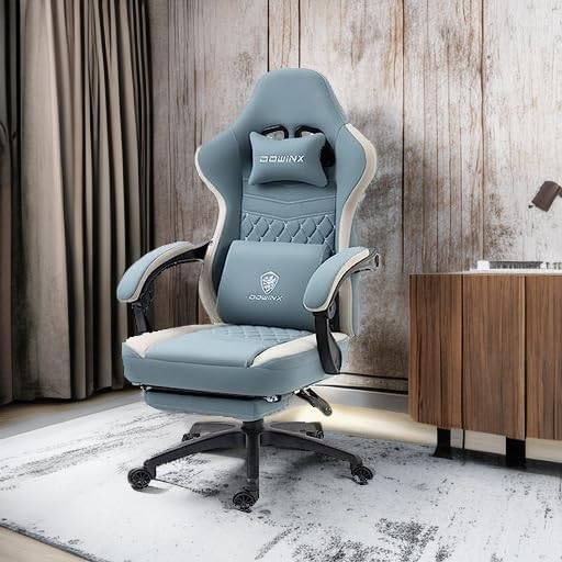 Dowinx Gaming Chair Breathable Fabric Game Chair with Gel Pad and Storage Bag...