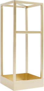 Umbrella Stand Indoor, 20.87 Inch Freestanding Metal Umbrella Holder with Bottom Drip Tray, Modern Entryway Umbrella Rack, Compact Umbrella Storage Rack for Lobby, Front Hall, Corridor (Golden)