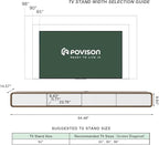 POVISON Fully-Assembled Minimalist Floating TV Stand, Modern Wall-Mounted Entertainment Center with 4 Flip-Down Cabinet Doors, Solid Wood, Walnut Veneer & White, 94"