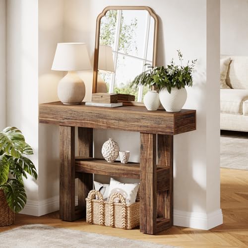 Tribesigns 41.34" Farmhouse Console Table, Sofa Table Behind The Couch |...