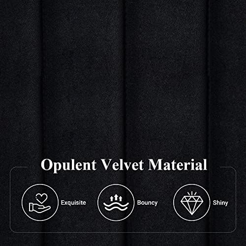 Allewie King Platform Bed Frame, Velvet Upholstered with Adjustable Vertical ...