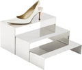 Purse Display Stands - 3 Stainless Steel Perfume Display Stands Metal Shoe Display Riser Stand for Home Boutique Retail Store Showcase, Mirror