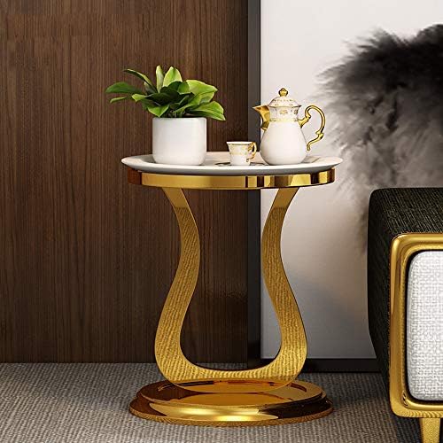 Telephone Table, Round Sofa Side Table Nordic Modern Living Room Coffee Table...