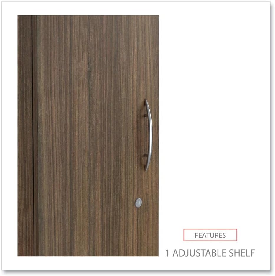 Alera Alera Valencia Series Wardrobe, 11.88w x 22.78d x 65h, Modern Walnut