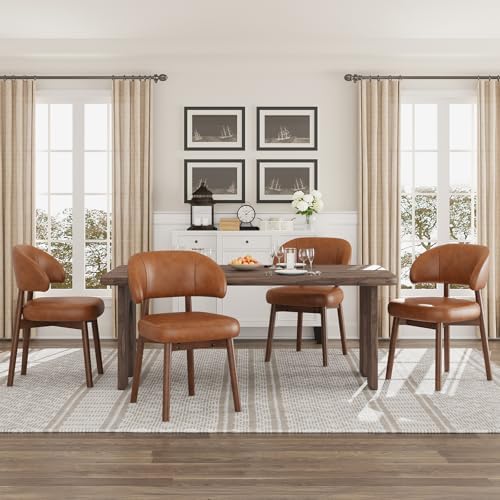 MALOL Wooden Dining Chairs Set of 4, Modern Upholstered Dining Room Kitchen S...