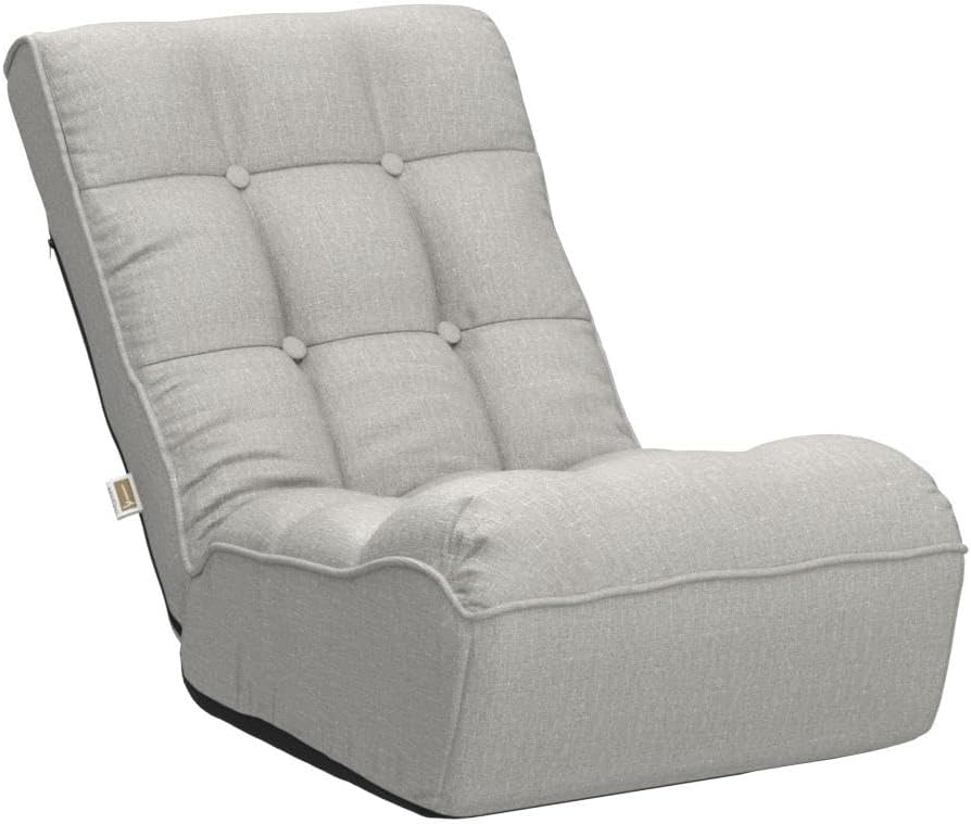 Indoor Chaise Lounge Chair, 3 Angles Adjustable Floor Chair, Folding Lazy Sof...