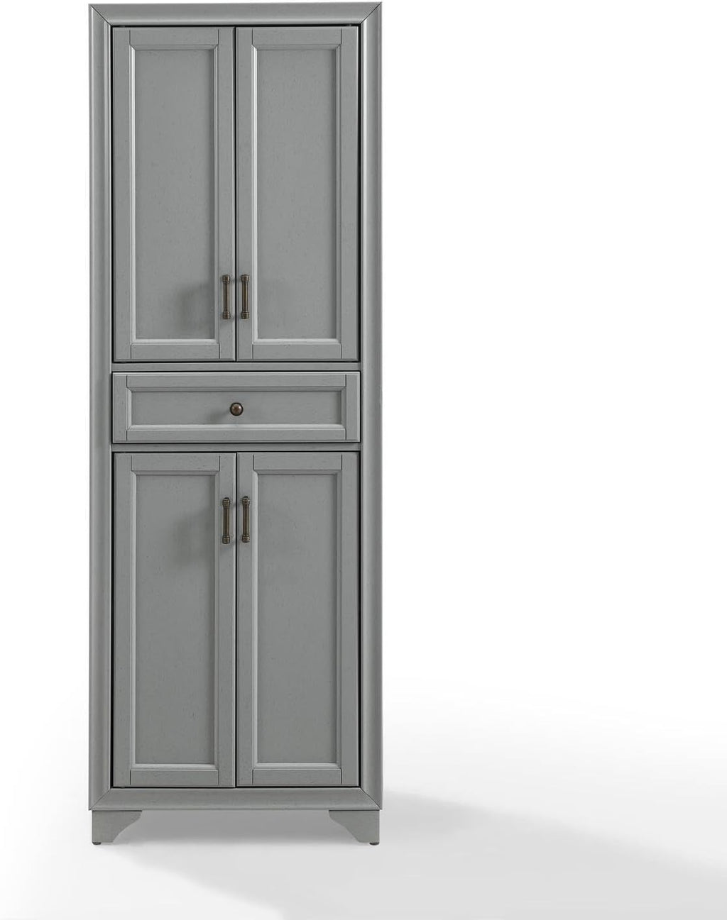 Maykoosh Kitchen Pantry Cabinet - Large Storage, Adjustable Shelves, Distressed Gray Finish