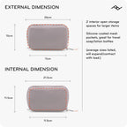 Peak Design Wash Pouch, Eclipse, Weatherproof Travel Toiletry Bag, Upright or Hanging Kit with Pockets, Magnetic Toothbrush Pocket, Wide UltraZip Opening, Toiletry Bag for Men and Women