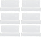 6Pcs Clear Acrylic Record Shelf, Wall Mount Vinyls CD Storage Rack Floating Shelves with Mounting Accessories, for Home Office Living Room Bedroom