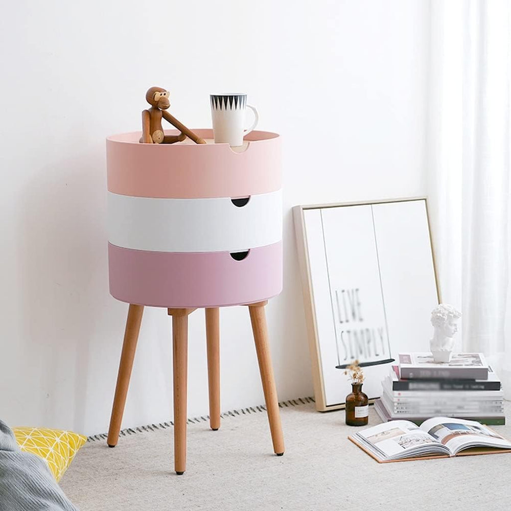Telephone Table Bedroom Bedside Table Small Apartment Multi-Functional Living...