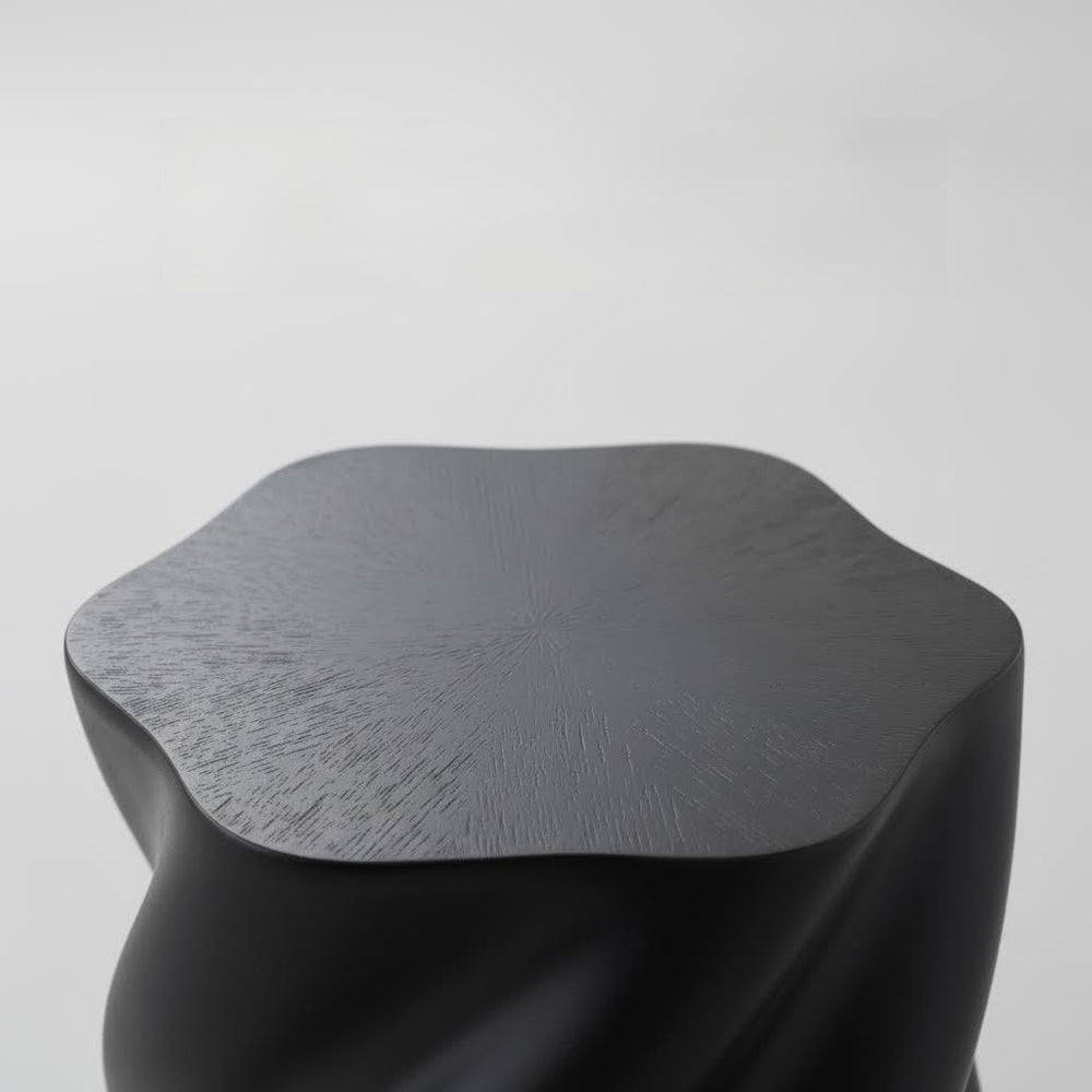 Art Deco Twisted End Table, Organic Sculptural Side Table for Living Room Dec...