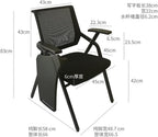 Ergonomic Folding Mesh Chair with Armrest Lumbar Support and Metal Frame Office Conference
