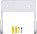 Ironing Board Hanger Wall Mount, Ironing Board Holder Organizer Wall Rack for Laundry Rooms Space-Saving Storage Rack Hanging Shelf Hanger (White)