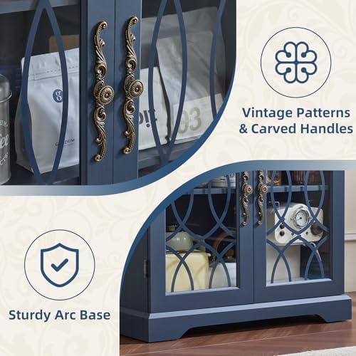 Joaxswe 67" Tall Pantry Cabinet Set of 3, Vintage Kitchen Pantries Cabin...
