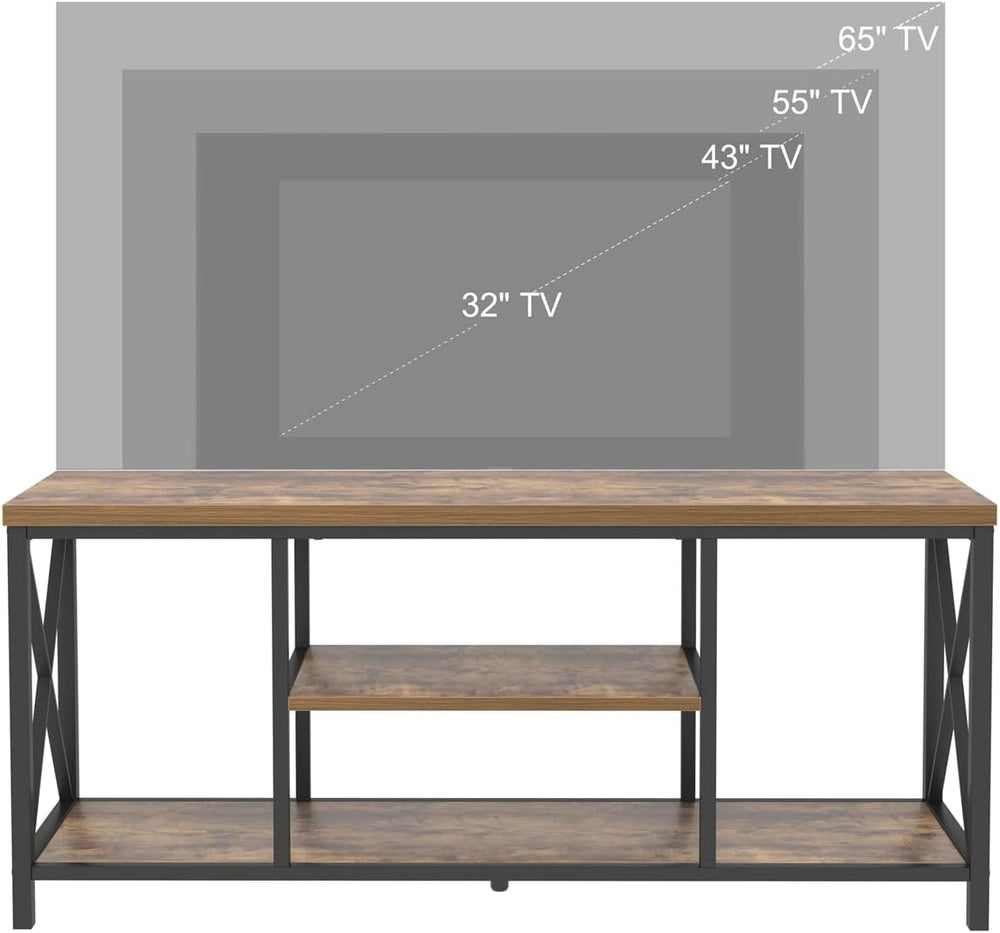 EXCEFUR 55 Inch TV Stand for Televisions up to 65 Inch, Modern Entertainment ...