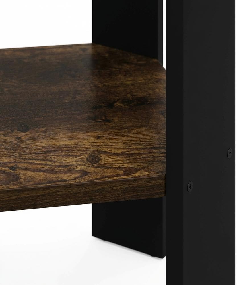 Furnifact Amber Pine Side Table with Elegant Finish, Modern Design, Durable C...