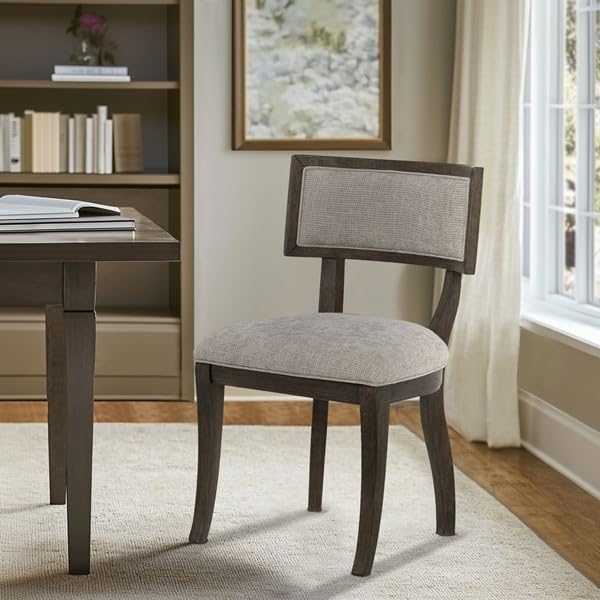Madison Park Signature Solid Wood Upholstered Dining Chairs Set of 2, Modern ...