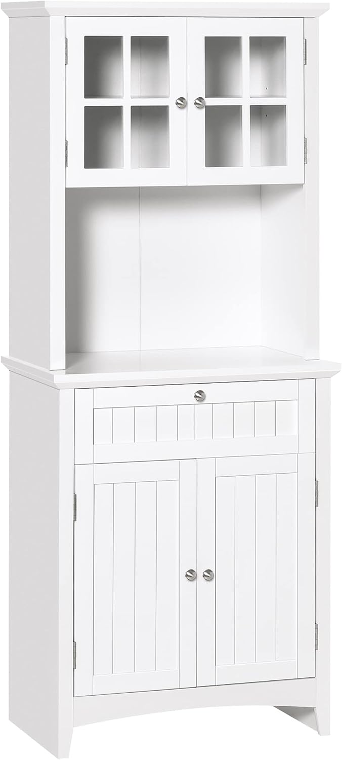 64" Kitchen Pantry Storage Cabinet Buffet Sideboard for Coffee Maker &am...