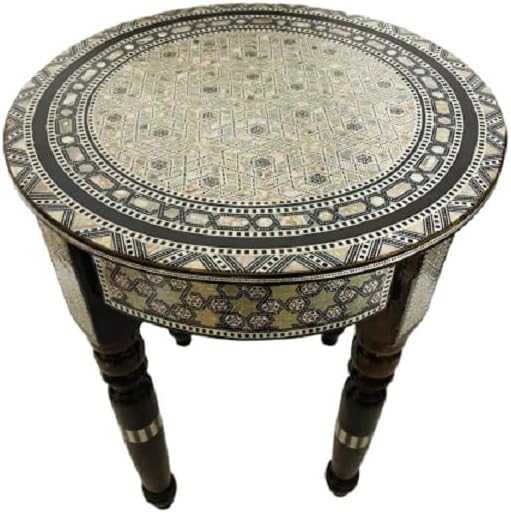 Morrocan Table Design Mother of Pearl Inlaid,Arabic Side Corner cofee Table f...