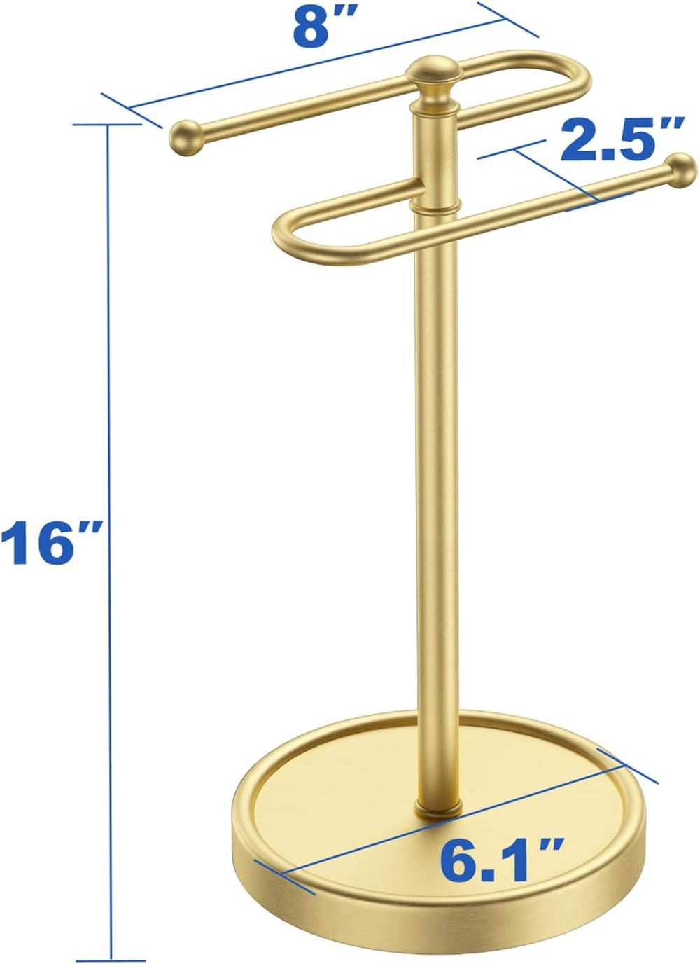 Hand Towel Holder, 304 Stainless Steel Heavy Duty S Shape Hand Towel Stand Fr...