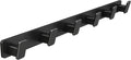 Coat Hook Wall Rack Hanger - Black Coat Rack with 6 Hooks Wall Hooks for Hanging Hat Key Bag Towel Wall Mount Coat Holder