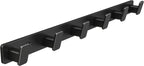 Coat Hook Wall Rack Hanger - Black Coat Rack with 6 Hooks Wall Hooks for Hanging Hat Key Bag Towel Wall Mount Coat Holder