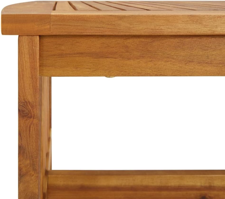 vidaXL Coffee Table 40.2"x19.7"x16.9" Solid Acacia Wood