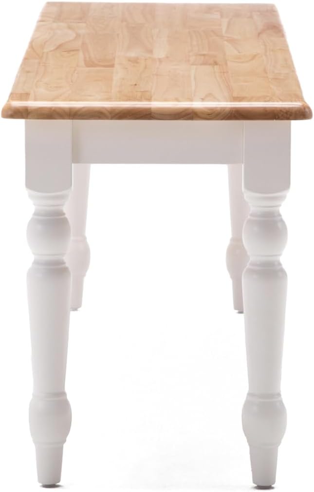 Boraam Windsor Farmhouse Dining Bench - Cream/Natural