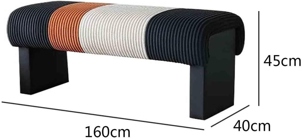 Modern Bed end Bench Bedroom Living Room Dressing Shoe Changing Entryway(Large)