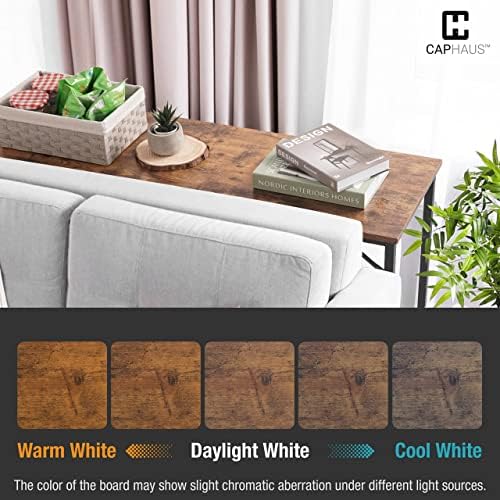 CAPHAUS 63” Narrow Long Console Table for Entryway, Classic Design Sofa Livin...