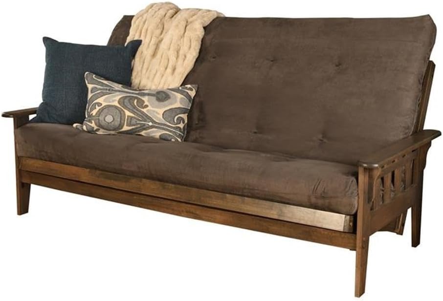 Kodiak Furniture Tucson 87" Queen Futon with Fabric Mattress, Queen-Size...