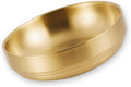 4-Inch Gold Decorative Bowl Paper Clip Holder,Stainless Steel Dual-Purpose Round Small Storage Tray & Cute Jewelry Organizer for Office Desk,Bathroom Vanity,Home & School