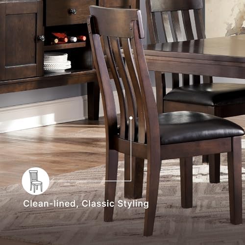 Signature Design by Ashley Haddigan Dining Chair, Set of 2, Dark Brown