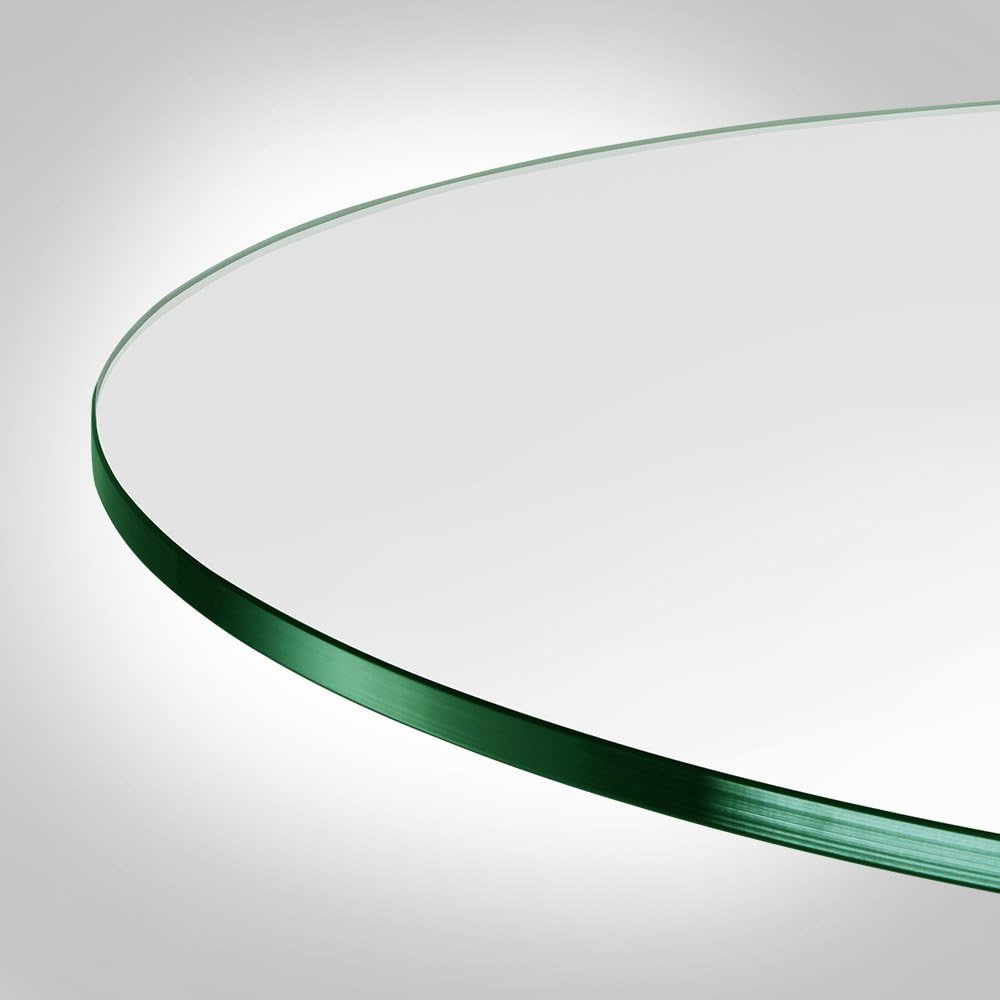 38 inch Round Glass Table Top - Tempered - 1/4" Thick Glass Surface, Saf...