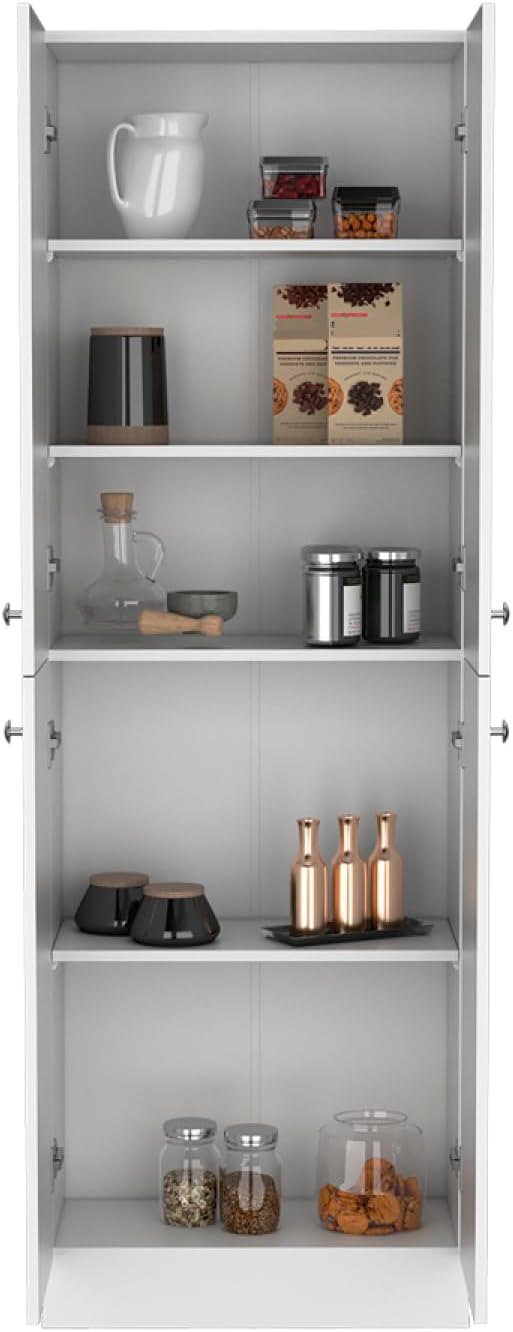 Pantry Cabinet Coahoma, Kitchen, White