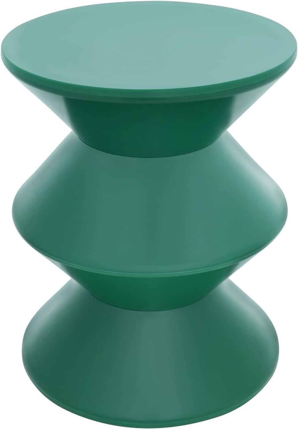 Plastic Side Table - Modern Round Multi-Layer End Table for Sofa, Bedroom &am...
