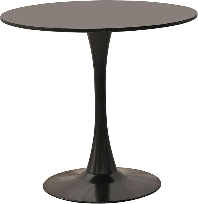 3-Piece 31.5" Round Dining Table Set for 2 with Upholstered Chairs – Space-Saving Modern Small Kitchen Cafe Bistro Set(Coffee Linen Chair)