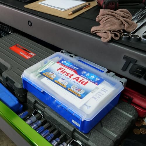 First Aid Only 260-Piece Family First Aid Kit for Home, Car and Travel