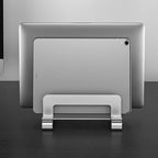 Vertical Laptop Stand Holder, Compatible Desktop Laptop Holder, Adjustable Notebook Dock, 3 in 1 Computer Stand for Laptop/Tablet